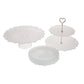 Karaca Glass Serveware Set, 8 Piece, White Transparent