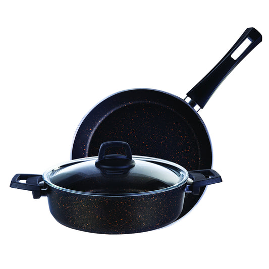 Karaca Biogranit Blackgold Pot and Pan Set