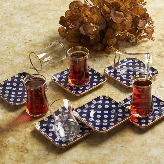 Karaca Ova 6 person tea set