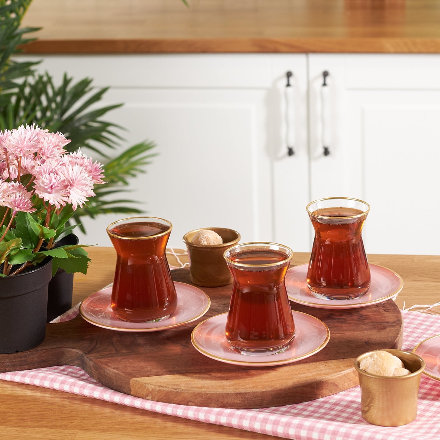 Karaca Retro 12 Piece Tea Glass Set for 12 Person