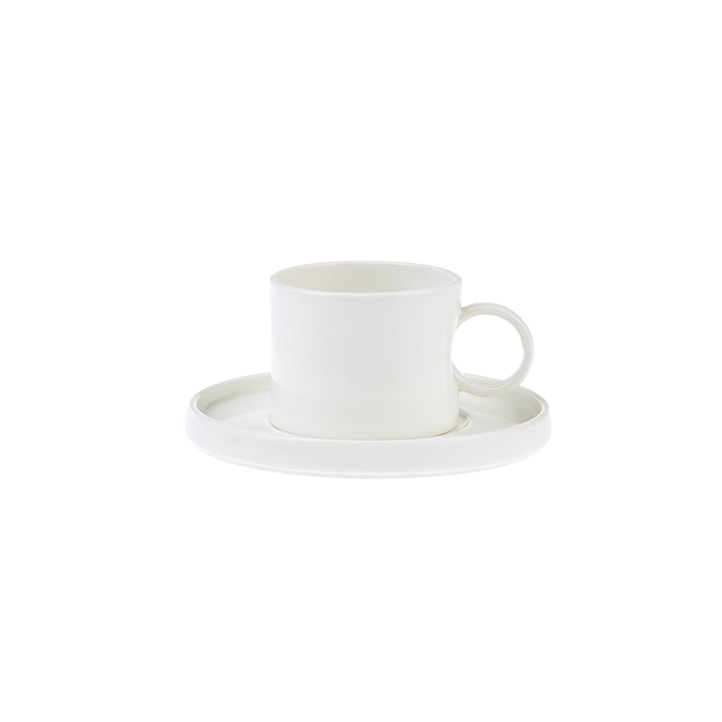 Karaca Hussein Chalayan Future Perfect Tea Cup Set of 2, 4 Piece, 200ml, White