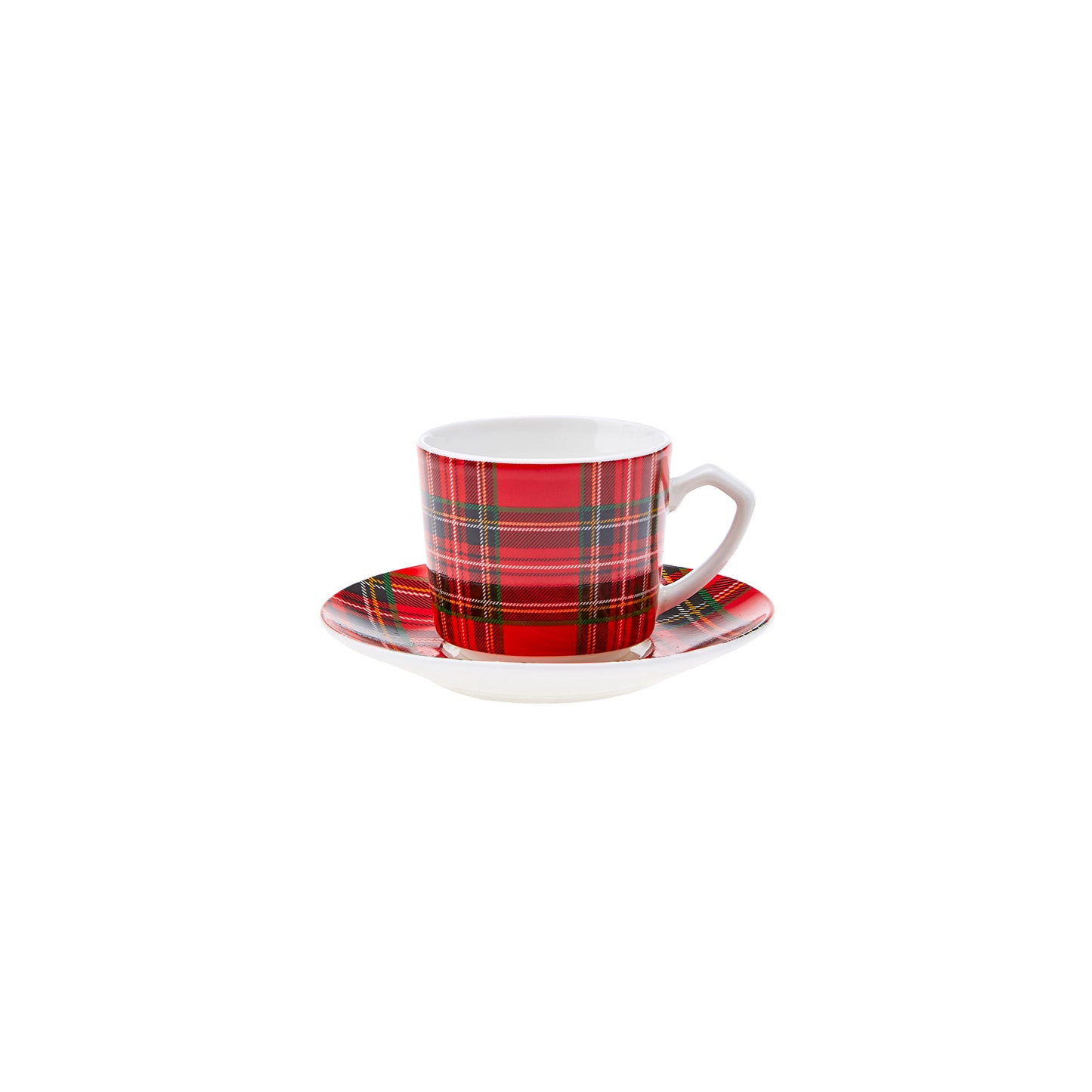 Set cești de cafea Plaid, Pentru 2 persoane, 80 ml