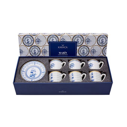 Karaca Marin Coffee Cup Set for 6 Person