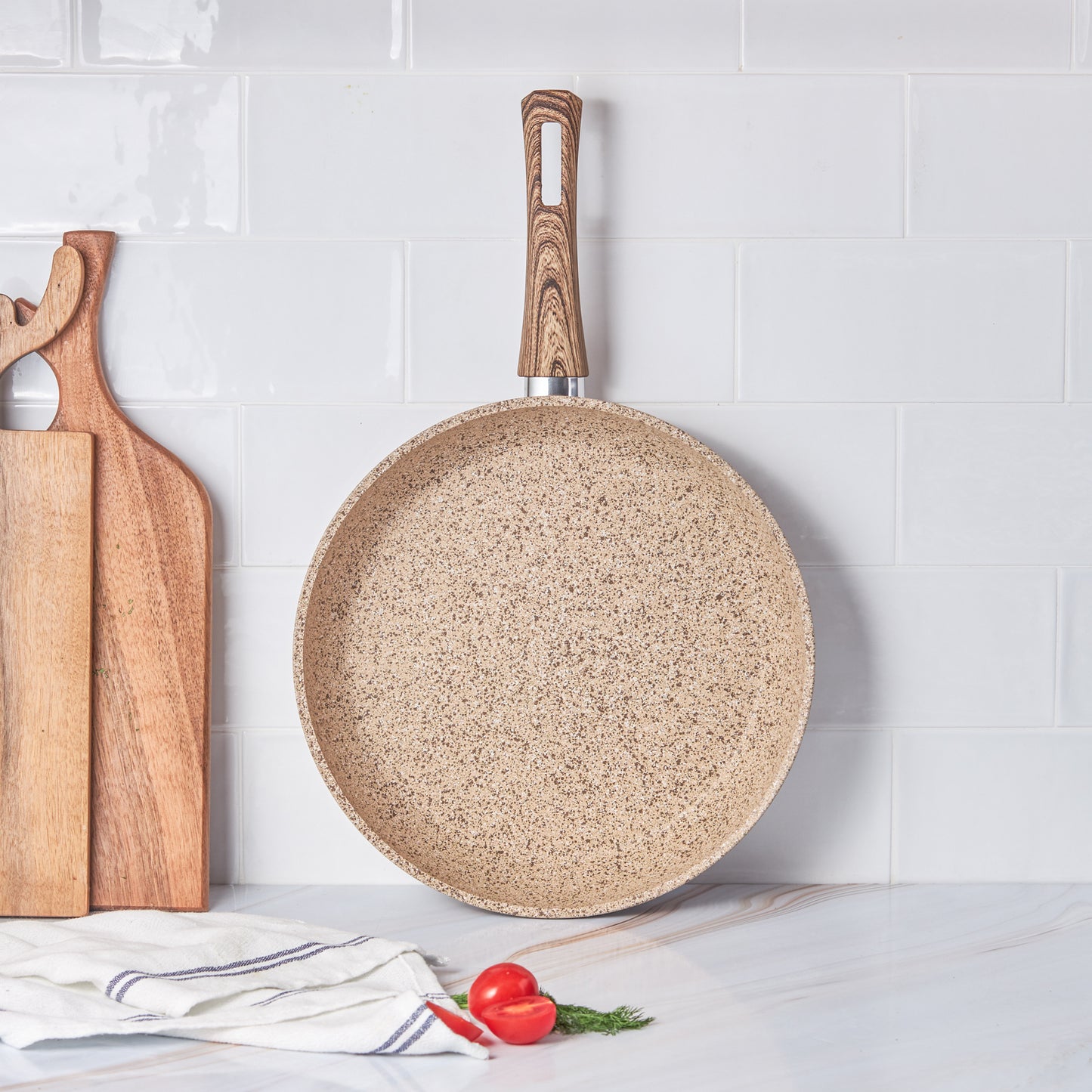 Karaca Wood Silver Bio Granite Pan 30 cm