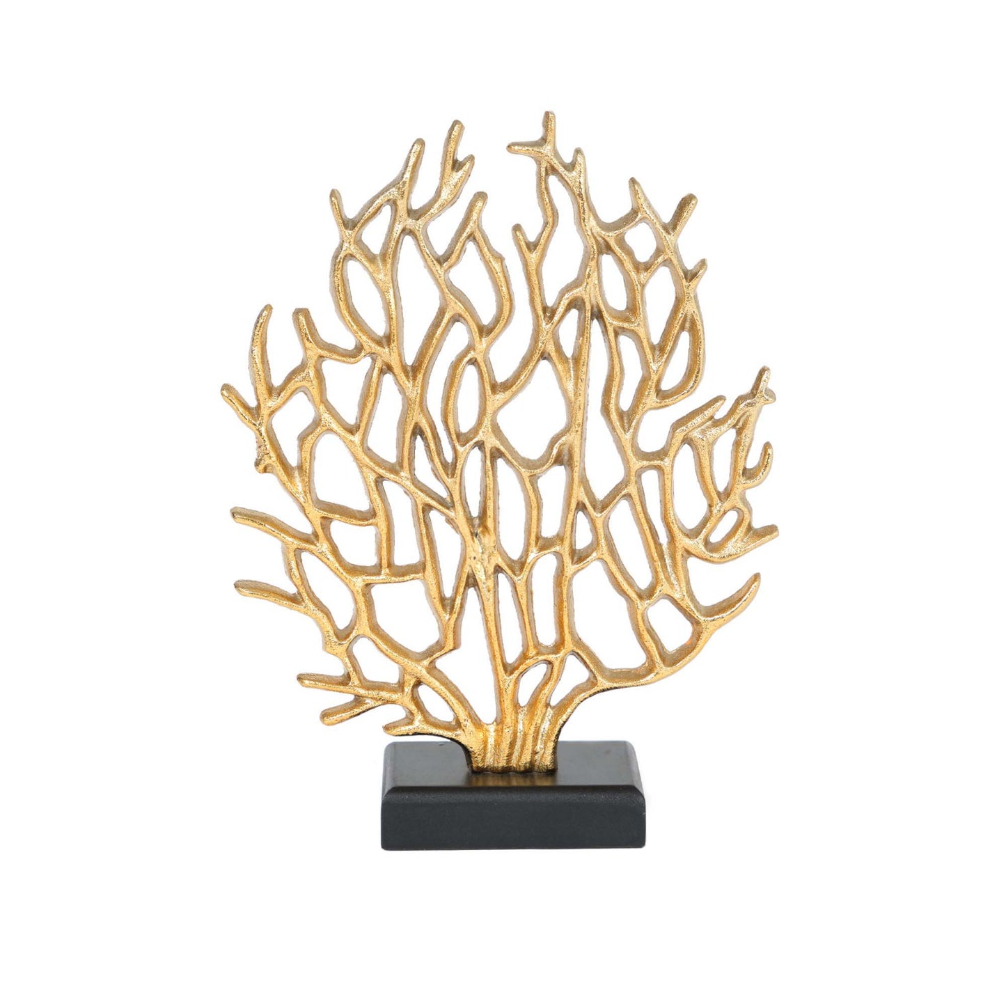 Bibelou Karaca Home Moroccan arbore de coral auriu, 22 x 6,5 x 29 cm