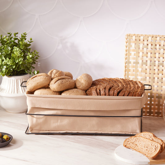 Karaca Fonte Cream Bread Basket L