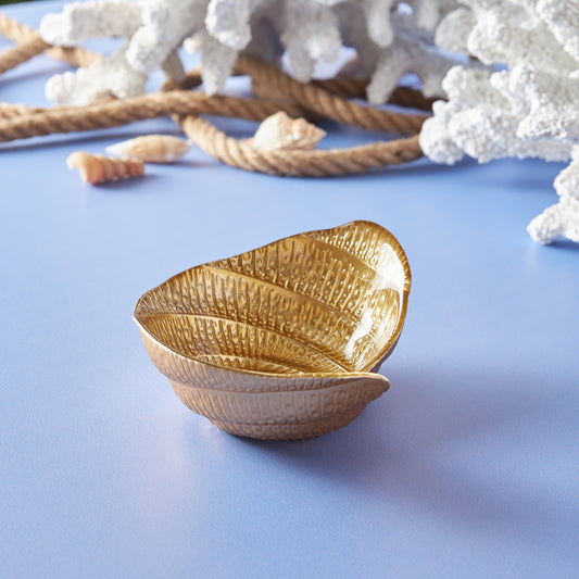 Karaca Aqua Marine Snail Gold Bowl 13 cm