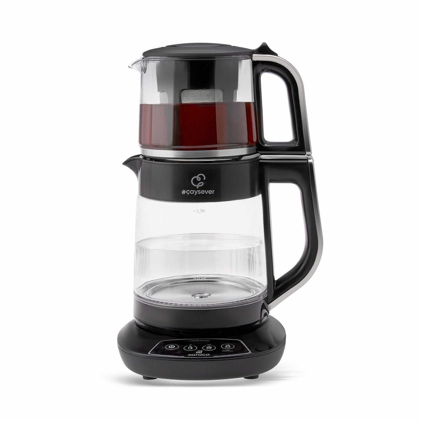 Çaysever 3 in 1, Talking Tea Maker Plus Kettle, Chrome