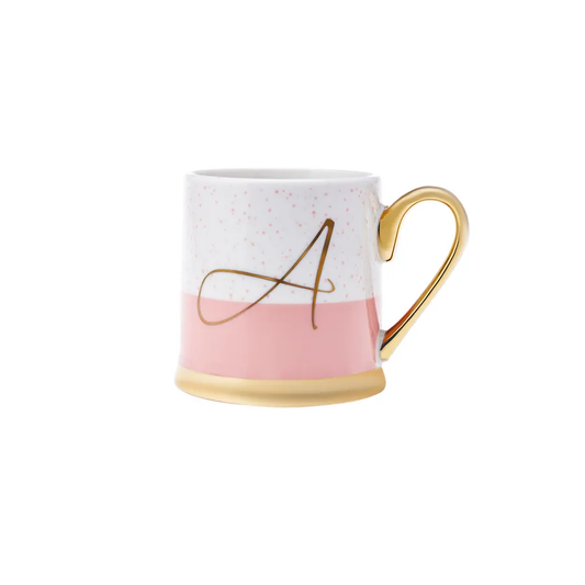 Letter A, Porcelain Mug, 330ML, Multi