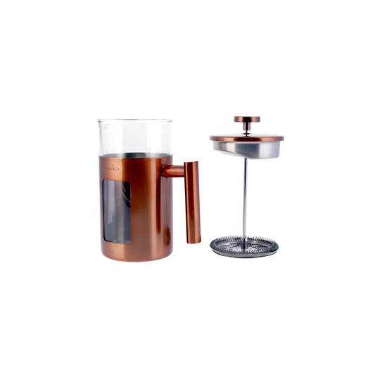 Borosilicate, Glass Copper French Press, 1000ML, Copper Silver