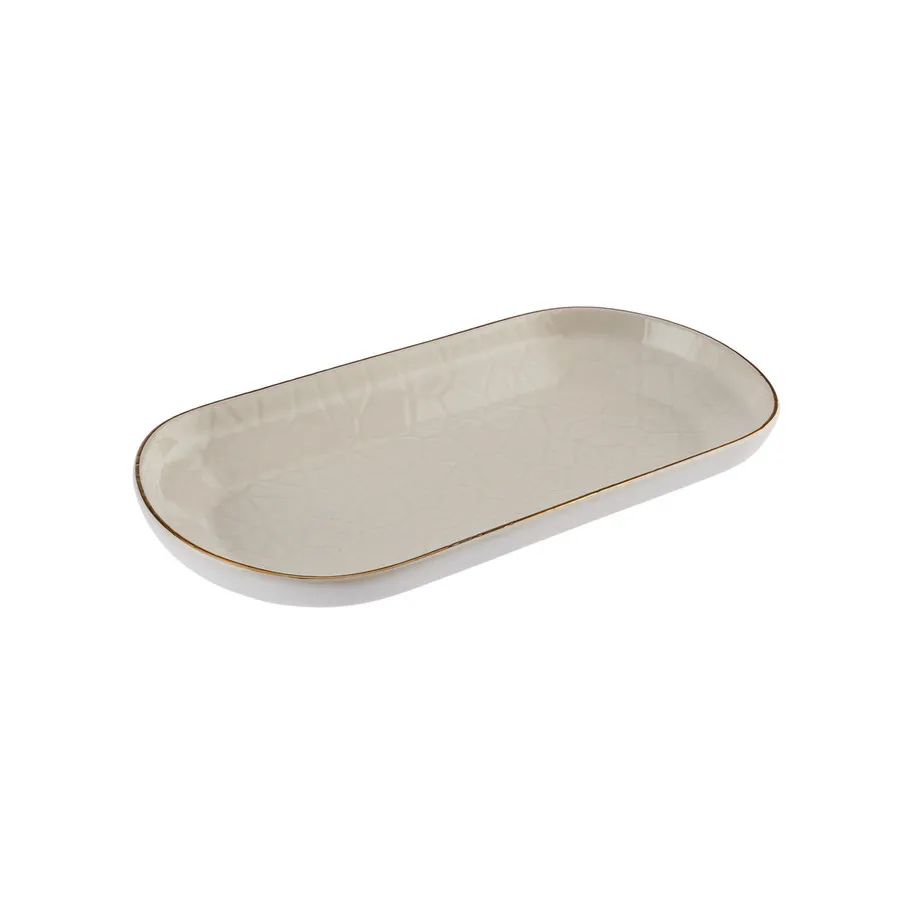 Calvin, Ceramic Serving Platter, 26cm, Multi