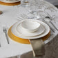 Streamline Middle, 12 Piece New Generation Bone Dinner Set for 4 People, White Gold