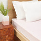 Combed Fitted Bedsheet, Single, Pink