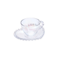 Rory, 2 Piese, Set cești de Cafea Turcească pentru 1 persoane, 80ML, Transparent