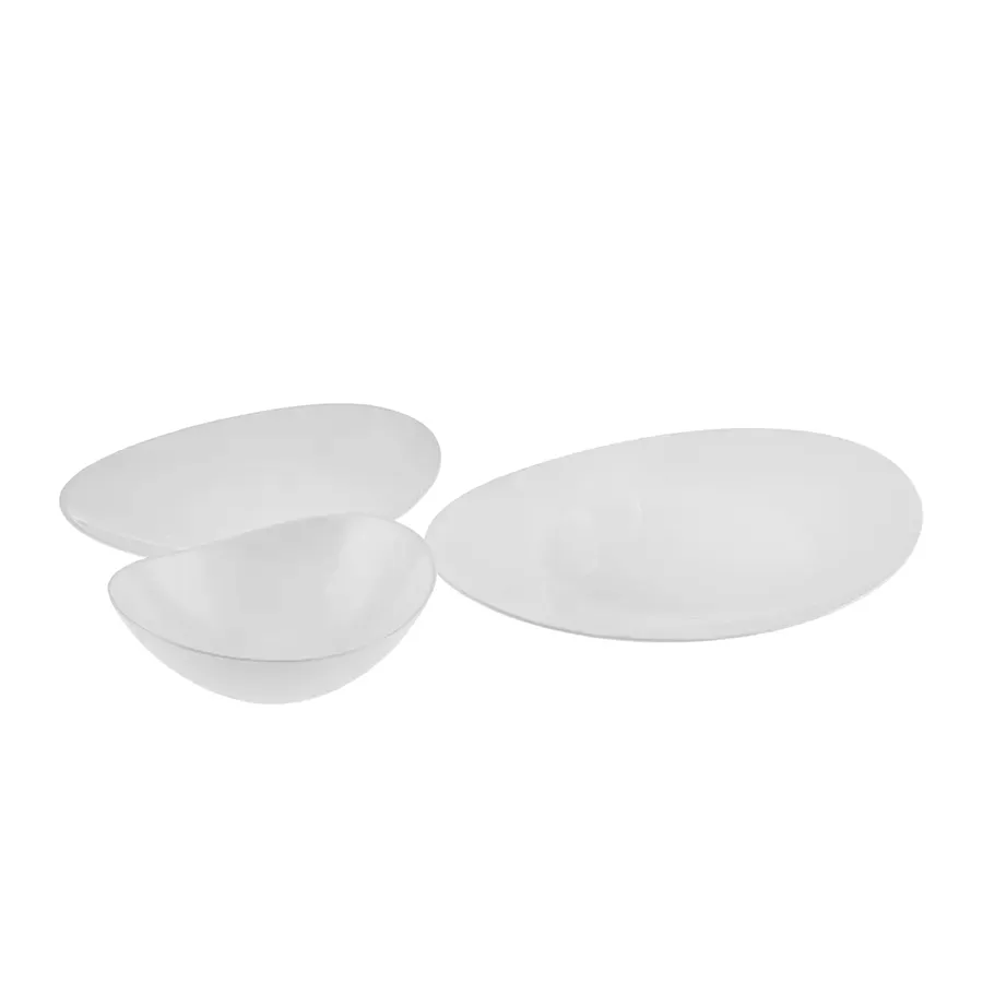 White Pure, 12 Piece Opal Glass Dinner Set for 4 People, White