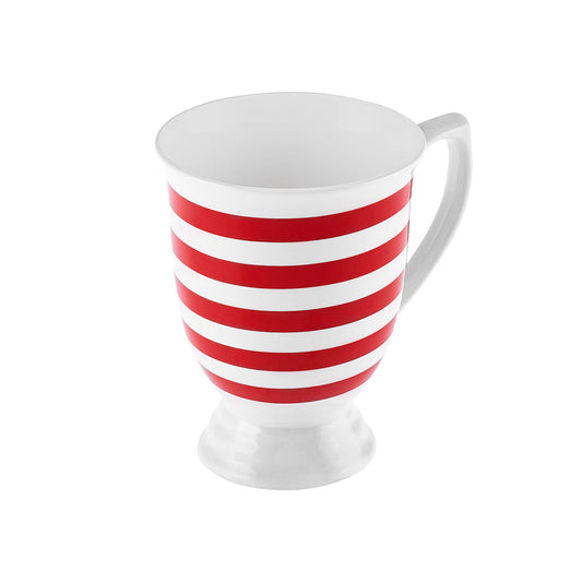 Polka Dot, Porcelain Lined Mug, 360ML, White Multi