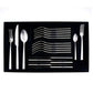 Roanne, 30 Piece Stainless Steel Cutlery Set for 6 People, Silver