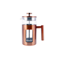 Borosilicate, Glass Copper French Press, 1000ML, Copper Silver