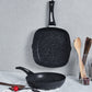 Defne, 2 Piece Biogranite Pan Grill Set, Black