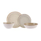 Aria Beige Reactive, 24 Piece Dinner Set for 6 People, Beige