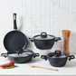 BioDiamond Powerful, 7 Piece Cookware Set, Induction, Black