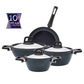 BioDiamond Powerful, 7 Piece Cookware Set, Induction, Black