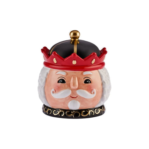 Nutcracker, Storage Jar, 12cm, Black