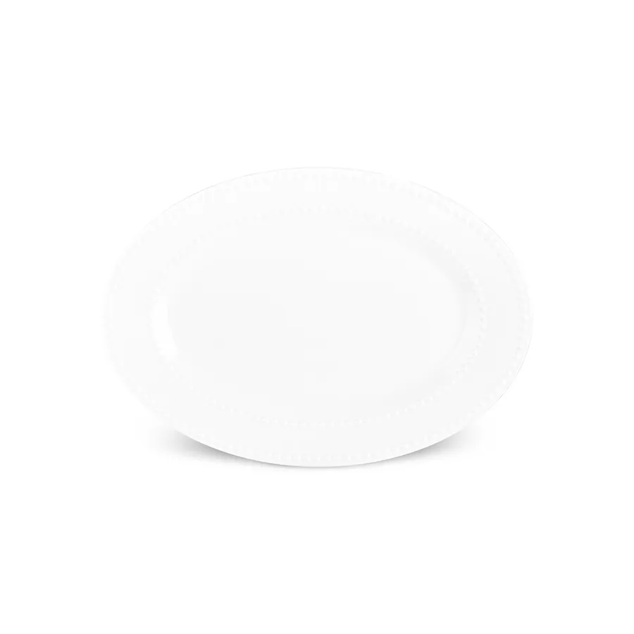 Cody, New Generation Bone Serving Plate, 35cm, White