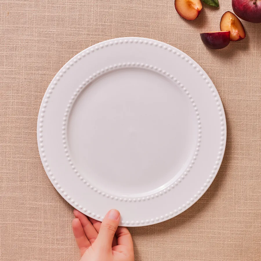 Cody, New Generation Bone Serving Plate, 27cm, White