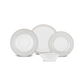 Elos, 24 Piece New Generation Bone Dinner Set for 6 People, White