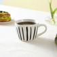 Linda Striped, Porcelain Mug, 350ML, Black