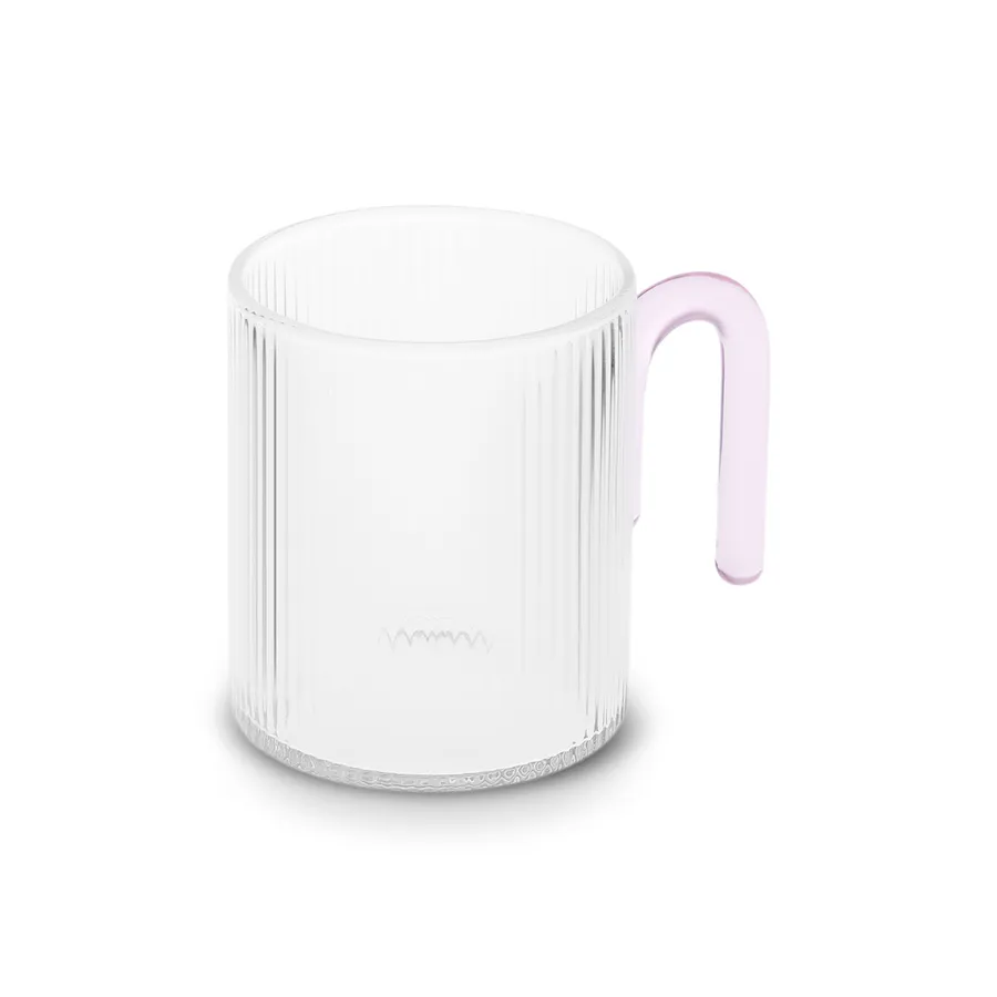 Miracle, Glass Mug, 320ML, Pink