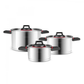 Yenka, 6 Piece Stainless Steel Cookware Set, Induction, Silver