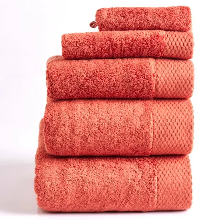 Chandler, Towel Set, Coral