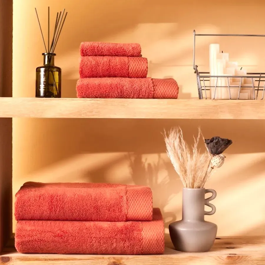 Chandler, Towel Set, Coral