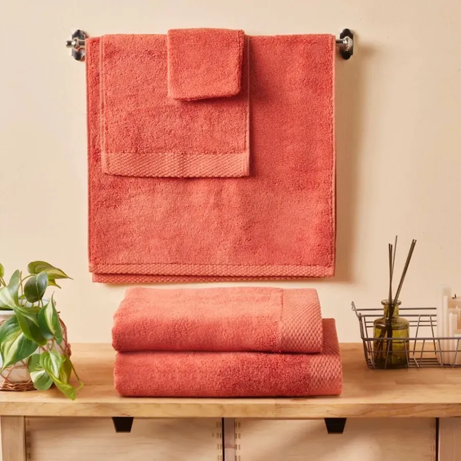 Chandler, Towel Set, Coral