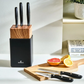 Mastercut, 6 Piece Knife Block Set, Black