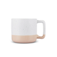 Maybel, Stoneware Mug, 400ML, White Orange