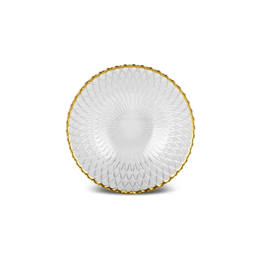 Zelazo Gold Rim, 18 Piese, Set de Veselă Pentru 6 persoane, Aur