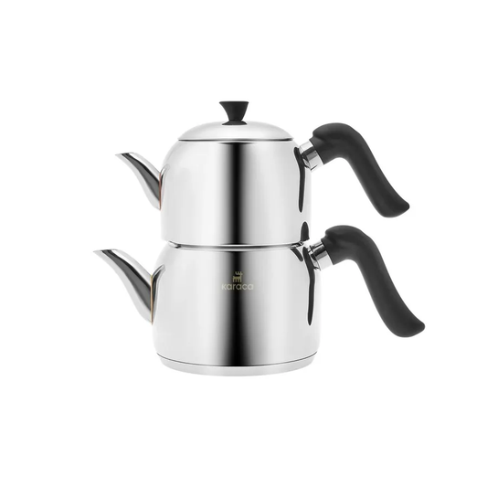 Edana, Stainless Steel Teapot Set, Induction, Midi, Black