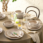 Abby, 24 Piece Dinner Set for 6 People, Cream