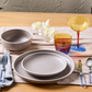 Moonstone, 12 Piece Stoneware Dinner Set for 4 People, Grey