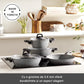 Gris Biogranite, 7 Piece Non-Stick Cookware Set, Induction, Grey