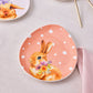 Easter, 4 Piese, Set de Farfurie pentru Tort, Multi