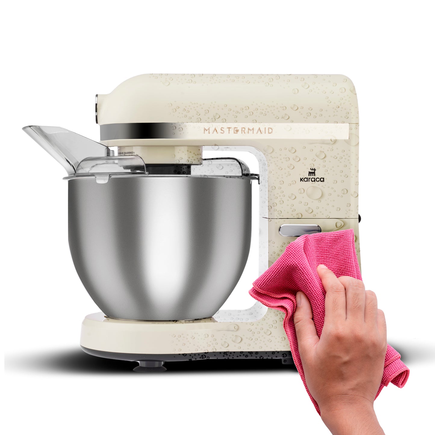 Mastermaid Chef Pro, Twin-Arm Stand Mixer, Soft Cream, 1500W, 5 LT