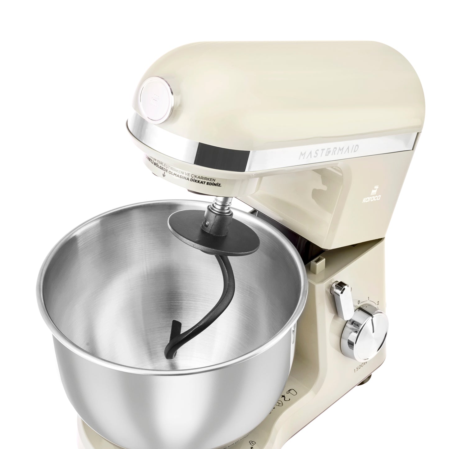 Mastermaid Chef Pro, Twin-Arm Stand Mixer, Soft Cream, 1500W, 5 LT