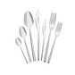 New Everest, 84 Piece Stainless Steel Cutlery Set for 12 People, Silver