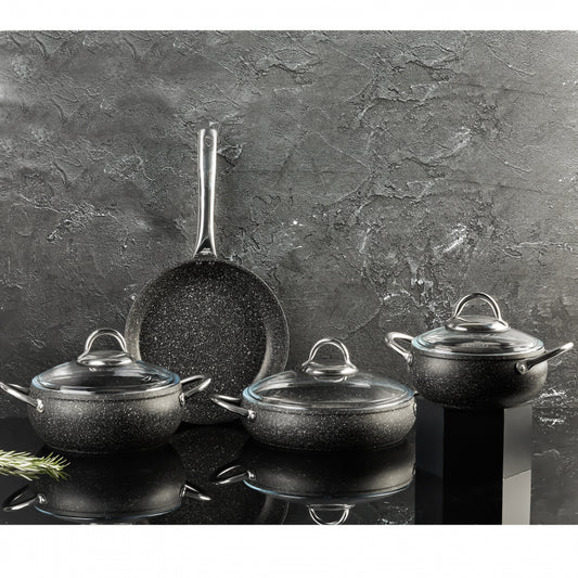 Karaca Avanos New Bio Granite 7 Piece Cookware Set