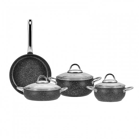 Karaca Avanos New Bio Granite 7 Piece Cookware Set