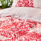 Karaca Home Pietra Red 100% Cotton Double Duvet Cover Set